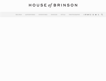 Tablet Screenshot of houseofbrinson.com
